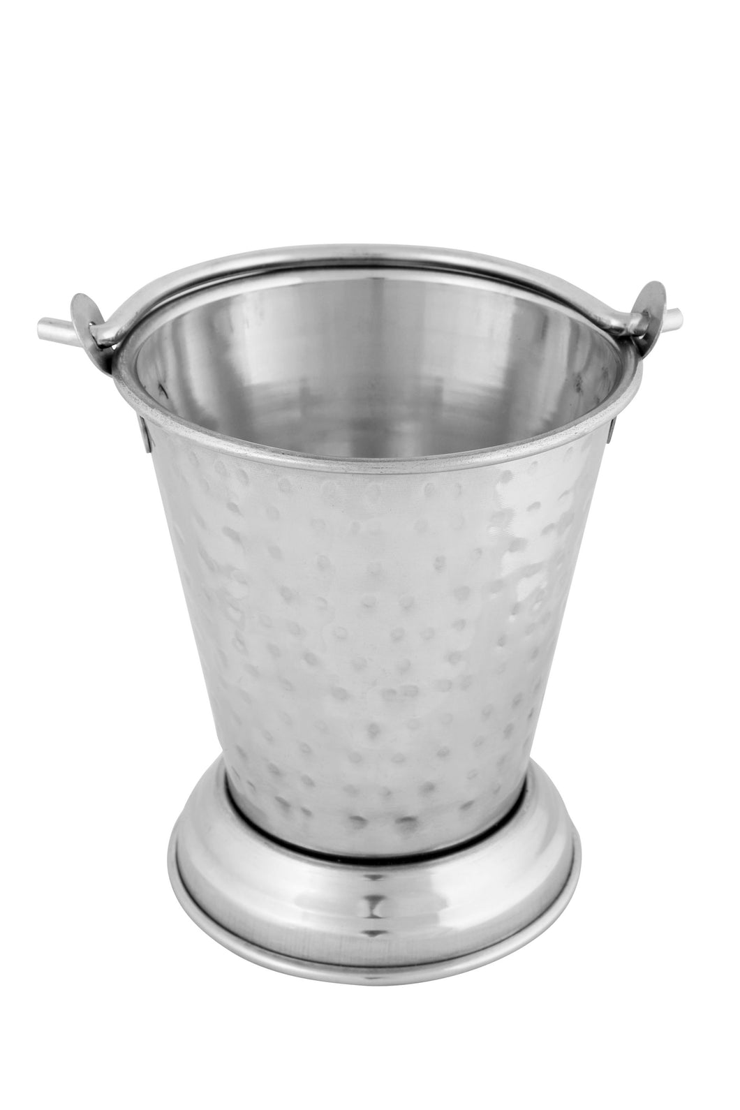 Stainless Steel Hammered Double Wall Balti/Bucket for Serving #2, 400 ML