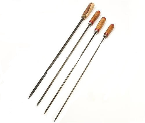 Mild Steel BBQ Skewers with wooden handle for Kebab, Square, 6 mm