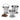 Stainless Steel Matt finish Bucket or Balti Set for Serving, 250 ML, 450 ML & 650 ML