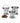 Stainless Steel Matt finish Bucket or Balti Set for Serving, 250 ML, 450 ML & 650 ML