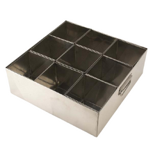 Load image into Gallery viewer, Stainless Steel Commercial Masala storage Box, 9 Containers, 950 ML each
