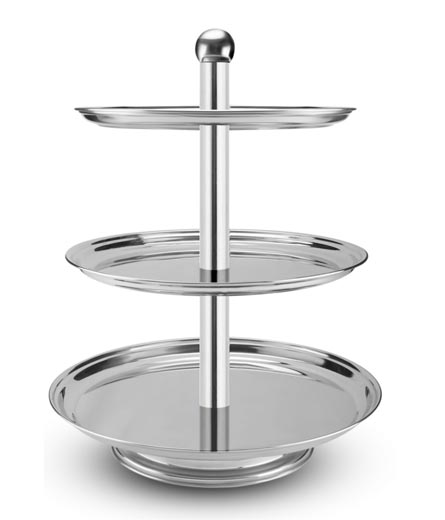 Stainless Steel Cake or Pastry Stand, 3 Tier Food Display Stand