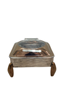 Charger l&#39;image dans la galerie, Stainless Steel Rose Gold Finish Hydraulic Chafing Dish, Square, 7 Liters, Glass Lid
