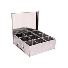 Load image into Gallery viewer, Stainless Steel Commercial Size Spice Box, 9 Containers, 950 ML each
