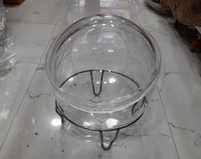 Load image into Gallery viewer, Acrylic Pani Puri Matka with Cover, Stainless Steel Stand, Buffet Ware, 11 Inch
