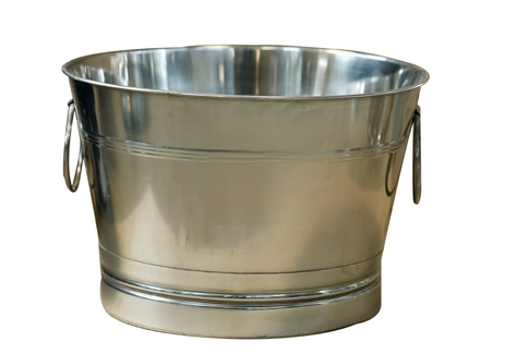 Stainless Steel Round Party Bucket with Handles, 18