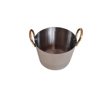 Charger l&#39;image dans la galerie, Stainless Steel Premium High quality serving Bowl comes with  Side Brass Handle, 500 ml
