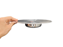 Load image into Gallery viewer, Matt Finish Double Wall Tawa Platter with Base Stand, 7.5&quot;, Stainless Steel
