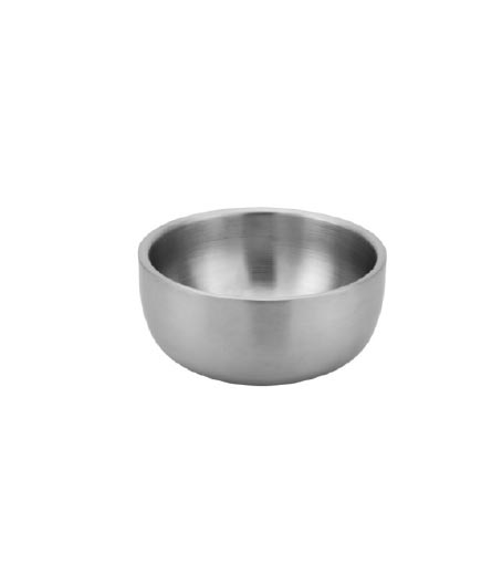 Double Wall Matt Finish Soup Bowl, Stainless Steel, 200 ML, Round, 4.25