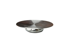 Load image into Gallery viewer, Matt Finish Double Wall Tawa Platter with Base Stand, 7.5&quot;, Stainless Steel
