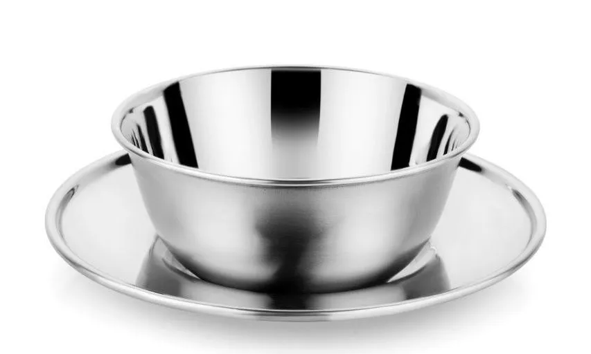 Stainless Steel Finger Bowl with Liner, 350 ML, Polish Finish