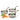 Stainless Steel Serving Fry Pan Set with Brass Handle - 350 ml, 475 ml & 590 ml
