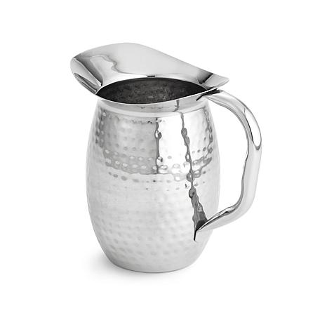 Hammered Stainless Steel Water Pitcher, 1.5 Liters