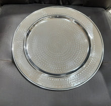 Load image into Gallery viewer, Stainless Steel Hammered Round Charger Plate, 13&quot; Diameter
