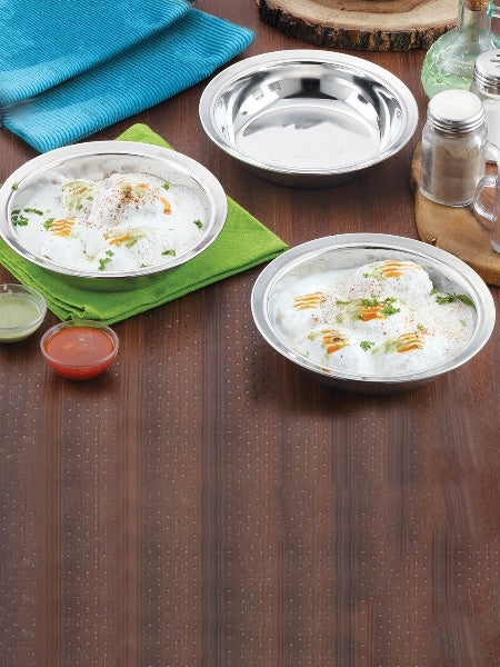 Stainless Steel Round Entree Dish or Curry Bowl 2 350 ml JS Hotelware