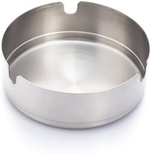 Load image into Gallery viewer, Stainless Steel Matt Finish Ashtray - 3 Holders
