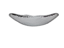 Load image into Gallery viewer, Stainless Steel Oval Shape Decorative Platter with Legs - 11&quot;
