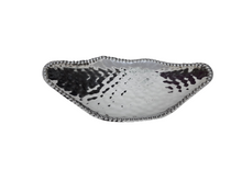 Load image into Gallery viewer, Stainless Steel Oval Shape Decorative Platter with Legs - 11&quot;
