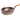 Stainless Steel Hammered Deep Oval Egg Shape Serving Pan, 700 ml, Brass Handle