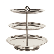 Charger l&#39;image dans la galerie, Stainless Steel Cake or Pastry Stand, 3 Tier Food Display Stand
