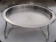 Charger l&#39;image dans la galerie, Stainless Steel Matt Finish Tray with Stand for Buffet Serving
