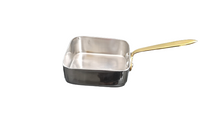 Load image into Gallery viewer, Square Shape Serving Mini Bites, Brass Handle, 70 ML, 2.5&quot;, Stainless Steel
