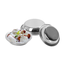Charger l&#39;image dans la galerie, Stainless Steel 18 Gauge Serving Entree Dish Bowl Set with lid, 250 ml, 350 ml &amp; 500 ml
