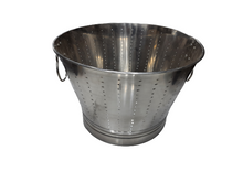 Charger l&#39;image dans la galerie, Stainless Steel Round Hole Bucket, 16&quot; Diameter, Commercial Colander
