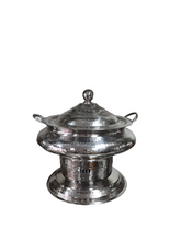 Charger l&#39;image dans la galerie, Stainless Steel Hammered Chafing Dish, 6 Liter&#39;s, Catering Supply, Lift-Top Chafing Dish
