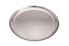 Load image into Gallery viewer, Stainless Steel Hammered Round Dinner Plate, 10&quot;
