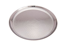 Load image into Gallery viewer, Stainless Steel Hammered Round Serving Platter, 12&quot;
