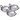 Stainless Steel Serving Kadai, comes with solid steel handles, 6.5" diameter