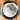Stainless Steel Hammered Round Quarter Plate, 7"