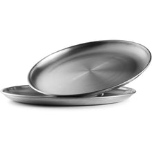 Load image into Gallery viewer, Stainless Steel Matt Finish Dinner Plate or Platter  - 11&quot; Round
