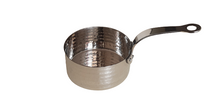 Load image into Gallery viewer, Stainless Steel Hammered Serving Sauce Pan, 500 ML capacity, 4.25&quot; Round
