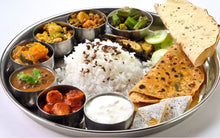 Load image into Gallery viewer, Desi Style Indian Thali, Heavy Weight Thali comes with Beading Border
