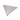 Stainless Steel Triangle Hammered Serving Platter, 12"